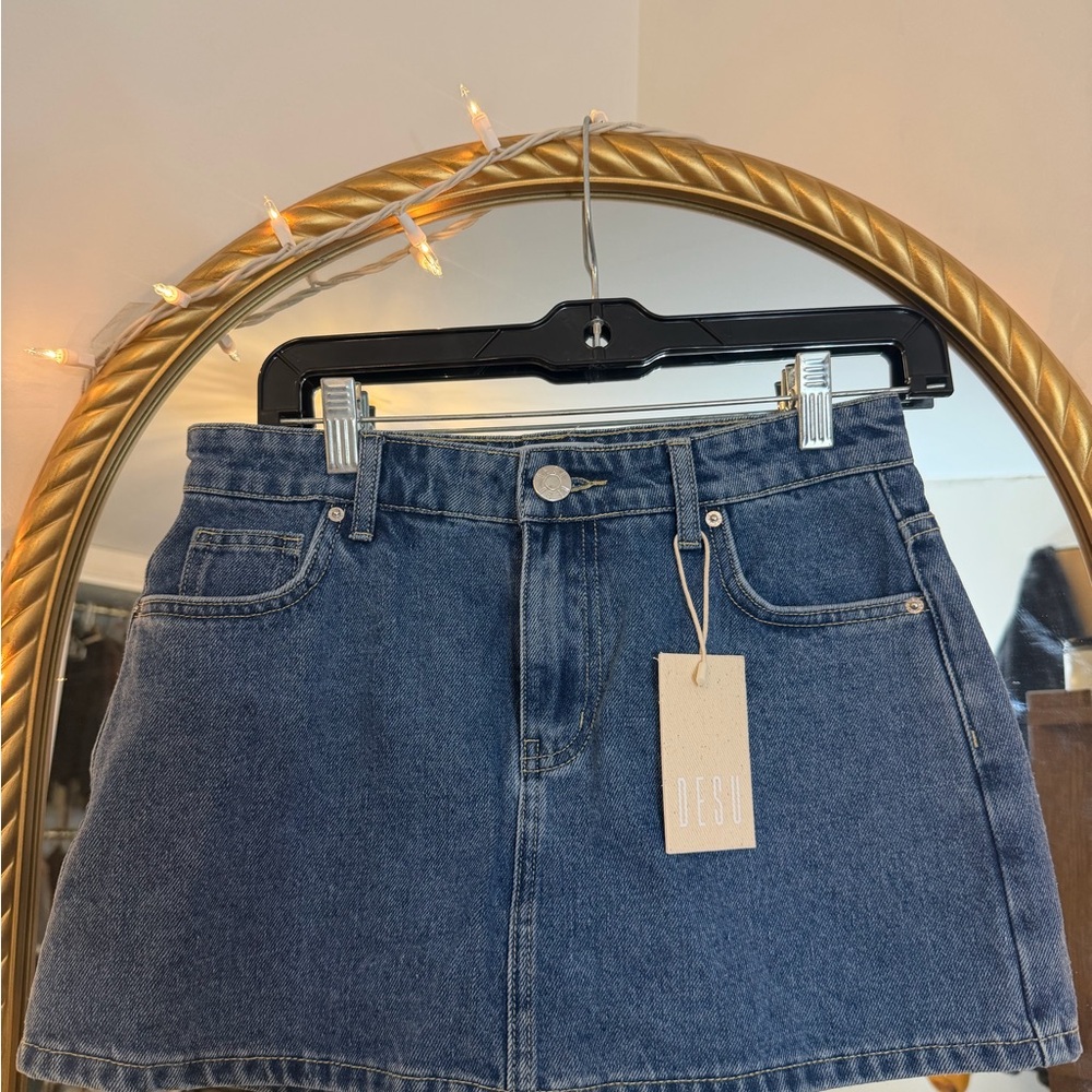 Blue Denim Skirt